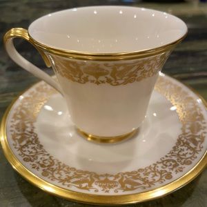 10 Lenox Tuscany Cup and Saucer Sets- Excellent Condition